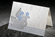 Lil Boy letterpress holiday gift enclosure