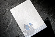 Lil Boy letterpress holiday social note cards
