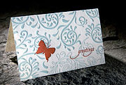 Butterfly eco note card 