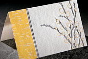 Willow letterpress bamboo note card (formerly 351U)