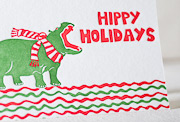 hippy-holidays-letterpress folded-card