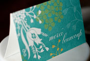 Inglewood flat printed thank you cards