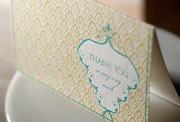 Croft Terrace flat printed thank you cards