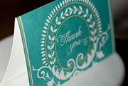 Beacon Park flat printed thank you cards