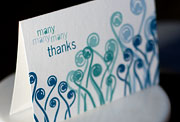 Dhoon flat printed thank you cards