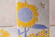 sunflower-letterpress-folded-card