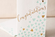 heartfelt-congratulations-letterpress and foil-folded-card
