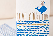 love-you-a-ton-letterpress and foil-folded-card