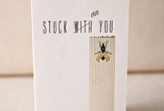 stuck-on-you-letterpress and foil-folded-card