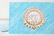 joyeux-noel-letterpress and foil-folded-card