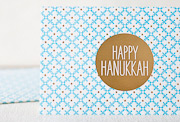 happy-hanukkah-letterpress and foil-folded-card