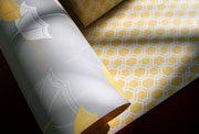 April baby shower wedding shower parasol gift wrap in yellow