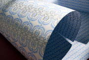 Ceylon blue silver elegant eco-friendly wrapping paper