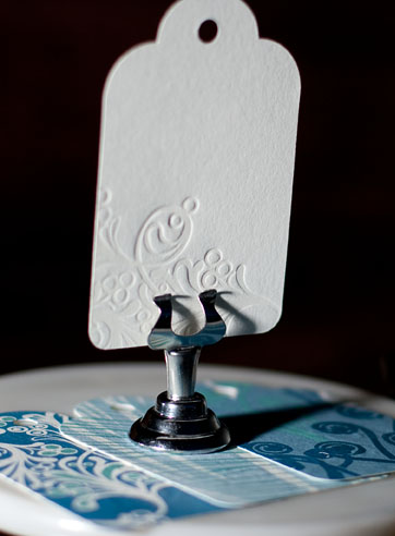 Isle letterpress and flat printed hang tags