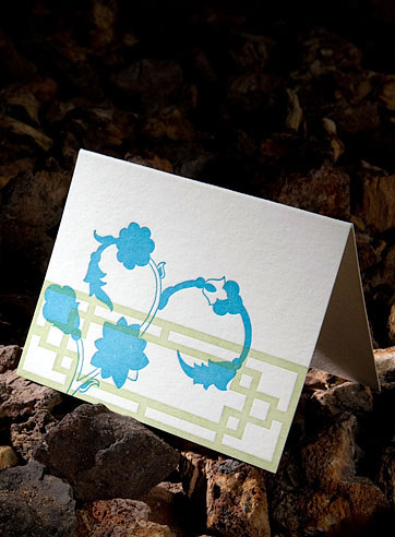Nara letterpress gift tag