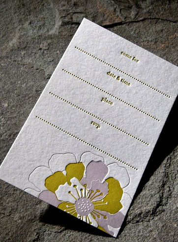 Bloom bamboo party invitations