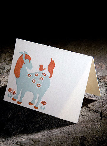 Horsey kid gift enclosure or place card