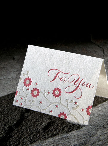 Blossom gift tag, gift enclosure, environmental