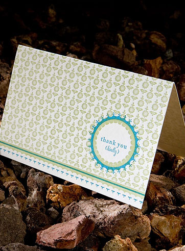 Hampton letterpress eco-friendly thank you