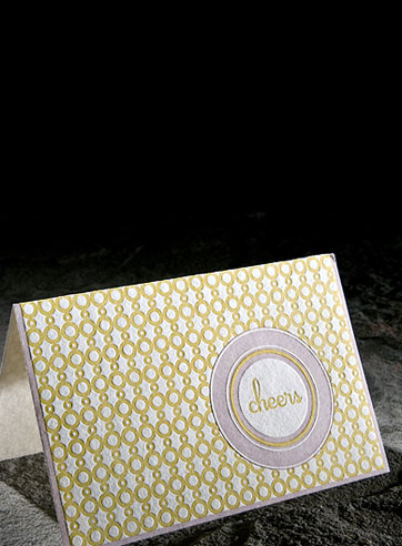 Modern Cheer letterpress eco greeting card (formerly 413T)