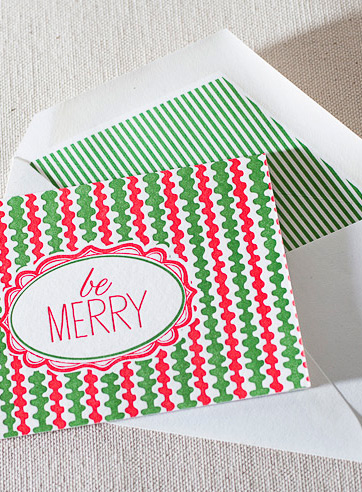 VIEW WIDE IMAGE be-merry-letterpress folded-card
