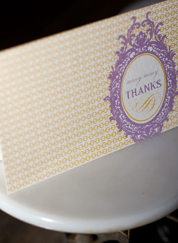 Ormond Yard flat printed thank you cards