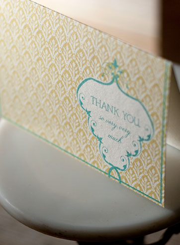 Croft Terrace flat printed thank you cards