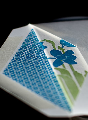 Garden letterpress printed mothers day cards