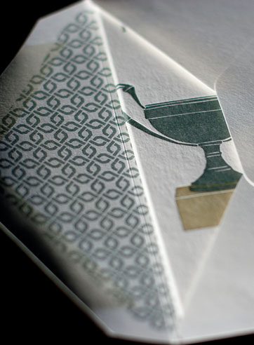 Trophy letterpress printed fathers day cards