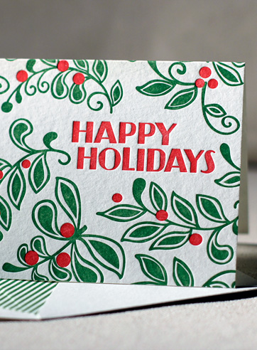 mistletoe-boxed-letterpress-folded-cards