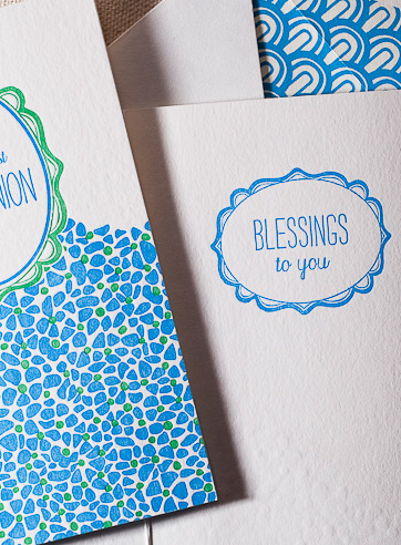 VIEW WIDE IMAGE communion-letterpress-folded-card
