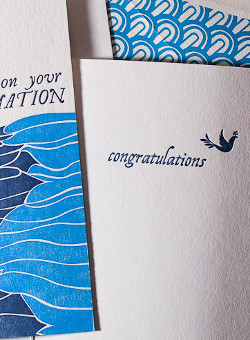 VIEW WIDE IMAGE confirmation-letterpress-folded-card