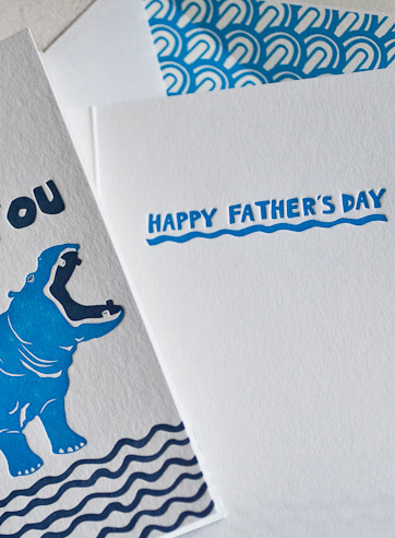 hippo-letterpress-folded-card