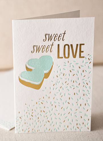 sweet-sweet-love-letterpress and foil-folded-card