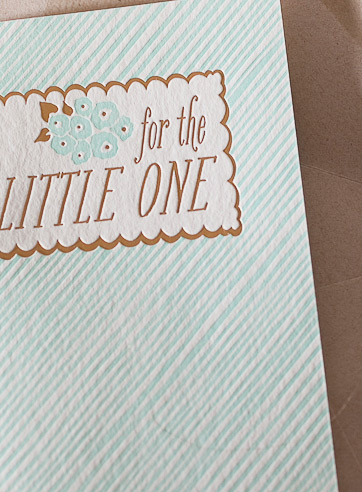 VIEW WIDE IMAGE for-the-little-one-letterpress and foil-folded-card