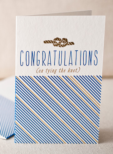 tying-the-knot-letterpress and foil-folded-card