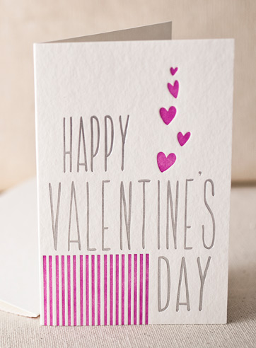 VIEW WIDE IMAGE valentines-hearts-letterpress and foil-folded-card