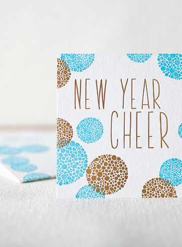VIEW WIDE IMAGE happy-new-year-letterpress and foil-folded-card