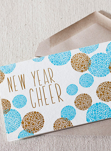 VIEW WIDE IMAGE happy-new-year-letterpress and foil-folded-card