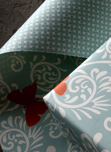 Calliope butterfly eco gift wrap