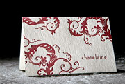 Arda modern letterpress stationery, business cards, calling cards