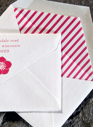 Alzette flowers letterpress stationery, business cards, calling cards