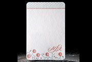Juine flowers letterpress stationery, eco-friendly invitations