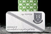 Walkham monogram letterpress stationery, business cards, calling cards 