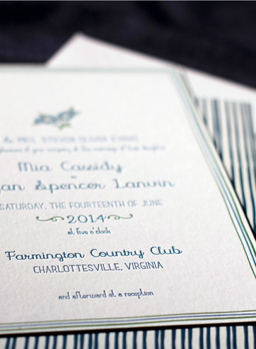 the breton wedding invitation is part of Smock's letterpress & foil collection. free shipping, free 