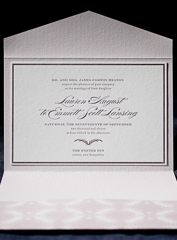 VIEW WIDE IMAGE the burstell wedding invitation is part of Smock's letterpress & foil collection. free shipping, fre