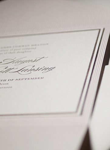 VIEW WIDE IMAGE the burstell wedding invitation is part of Smock's letterpress & foil collection. free shipping, fre