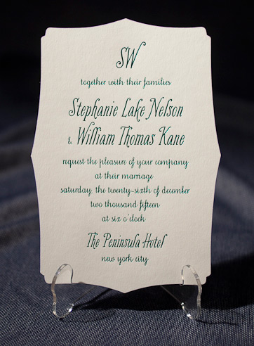 the chablais-custom wedding invitation is part of Smock's letterpress & foil collection. free shippi