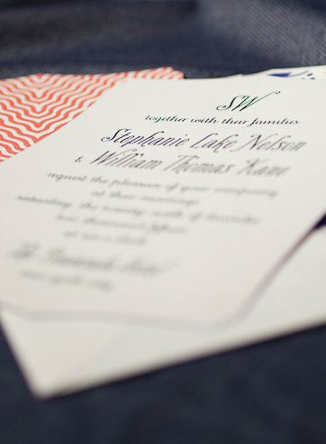 the chablais-custom wedding invitation is part of Smock's letterpress & foil collection. free shippi