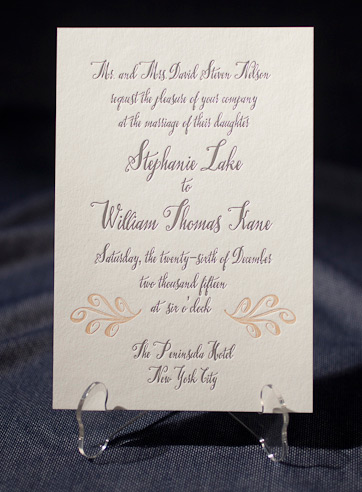 the chablais wedding invitation is part of Smock's letterpress & foil collection. free shipping, fre
